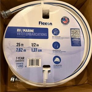 White RV/Marine Hose